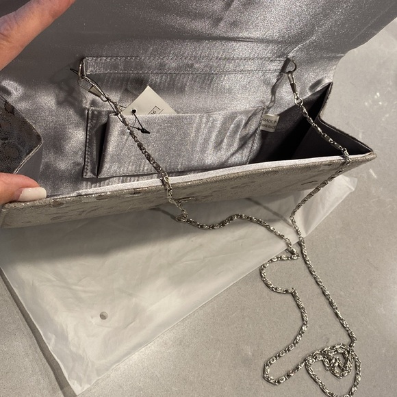 Sasha Convertible Crossbody Clutch Evening Bag Animal Print Metallic NWT Zara - Picture 6 of 12